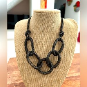 Black Cable Necklace